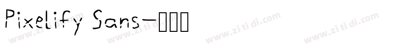 Pixelify Sans字体转换